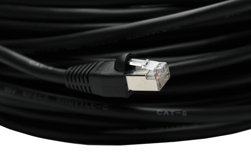 CAT6 Outdoor Extension Cable, Weather Shielded, cUL CMR Riser Rated, UV Treated, Direct Burial Underground