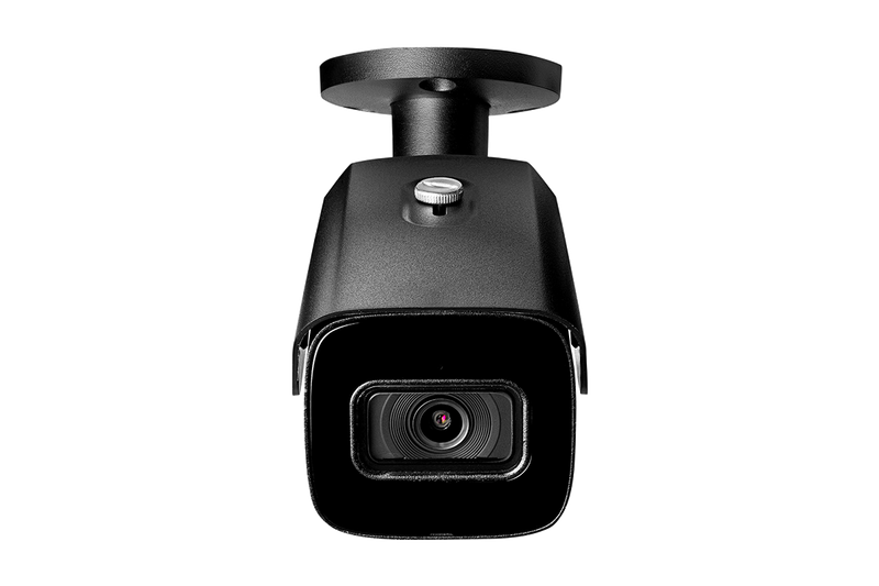 4K (8MP) Smart IP Black Security Camera with Listen-in Audio and Real-Time 30FPS Recording