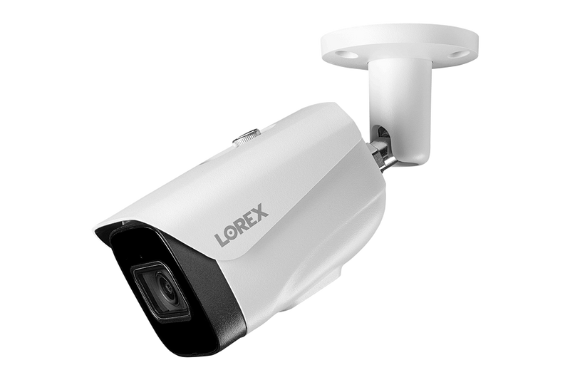 4K (8MP) Smart IP White Security Camera with Listen-in Audio and Real-Time 30FPS Recording