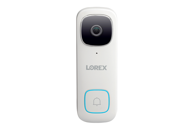 Lorex 2K Wire-Free Security System with Battery-Operated Cameras and 2K Wi-Fi Video Doorbell