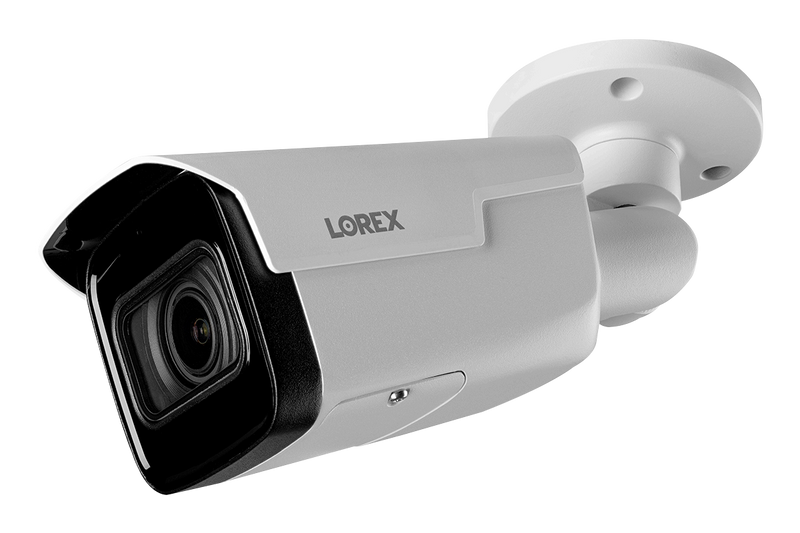 Lorex 4K IP Wired Bullet Security Camera with Motorized Varifocal Lens and Real-Time 30FPS Recording