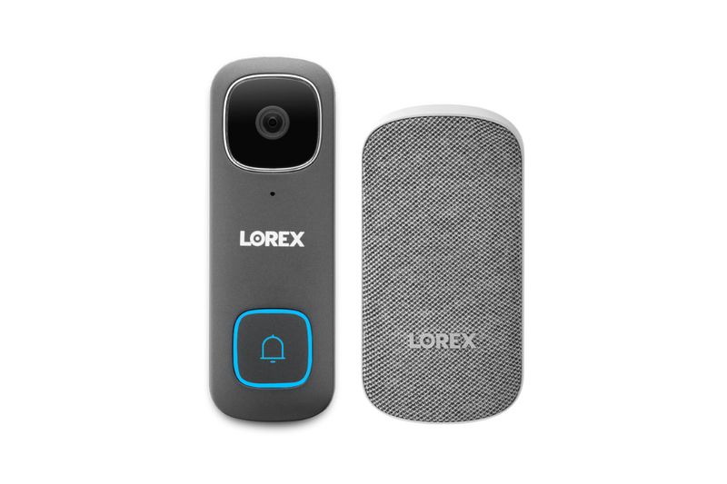 Lorex 1080p Wi-Fi Video Doorbell (Wired) with Wi-Fi Chimebox (32GB)