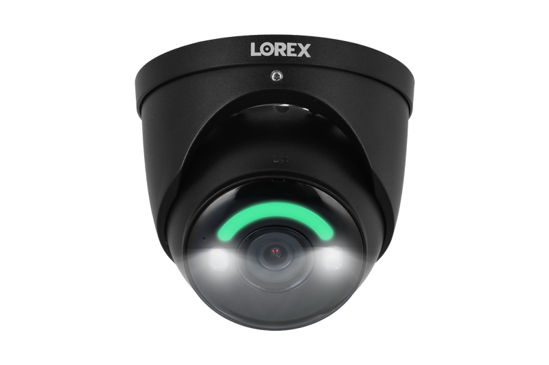 Lorex Fusion 4K 16 Camera Capable (8 Wired and 8 Wi-Fi) 2TB Wired NVR System with Dome Cameras Featuring Smart Security Lighting