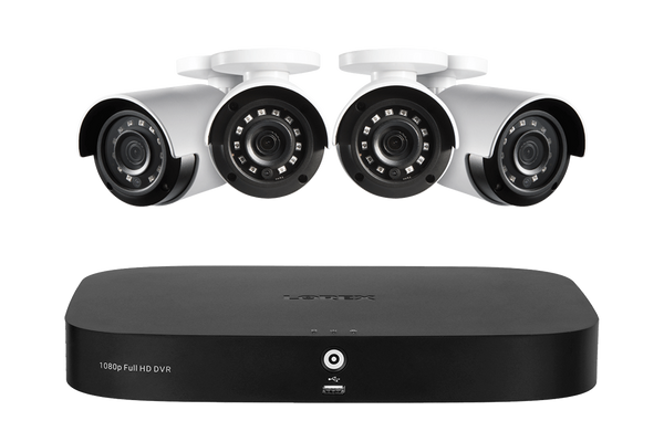 Lorex 1080p (8 Camera Capable) 1TB Wired DVR System with Analog Security Cameras