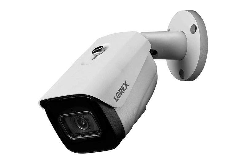 4K (8MP) Smart IP White Security Camera with Listen-in Audio and Real-Time 30FPS Recording