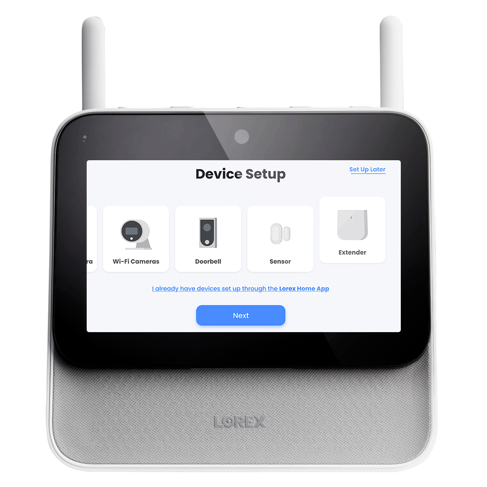 range extender settings on Lorex smart home security center 