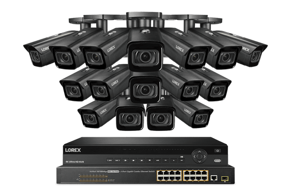 Lorex Elite Series NVR with N4 (Nocturnal Series) IP Bullet Cameras - 4K 32-Channel 8TB Wired System