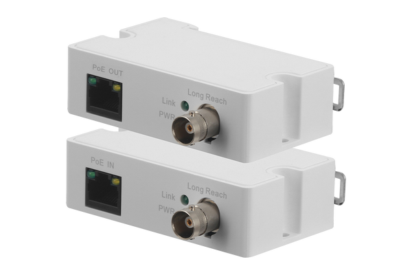 Coaxial to Ethernet Converter for PoE Cameras (Kit)