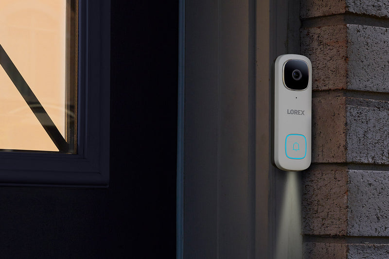 Lorex 2K Wi-Fi Video Doorbell (Wired) with Wi-Fi Chimebox