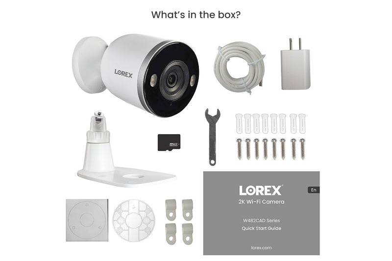 Lorex 2K Spotlight Indoor/Outdoor Wi-Fi Security Camera (32GB)