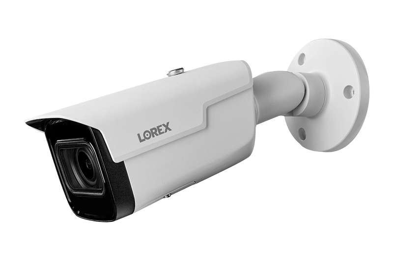 Lorex 4K IP Wired Bullet Security Camera with Motorized Varifocal Lens and Real-Time 30FPS Recording