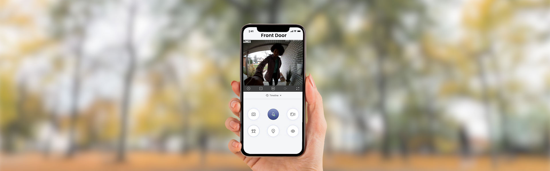 Doorbell cameras work with the Lorex Home App