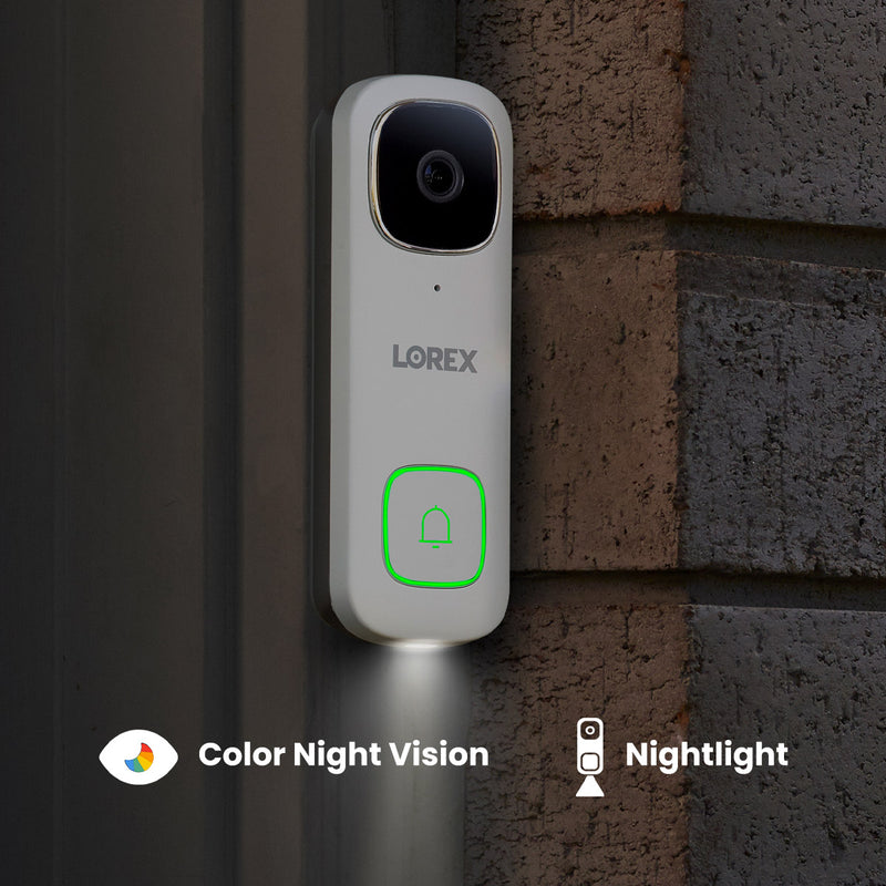 Lorex Wireless Fusion - 4K+ NVR with 2K Wired Doorbell, Outdoor Pan-Tilt Camera, Wi-Fi Floodlight Camera, Two 4K Wi-Fi 6 Outdoor Cameras and Two Indoor Pan-Tilt Cameras