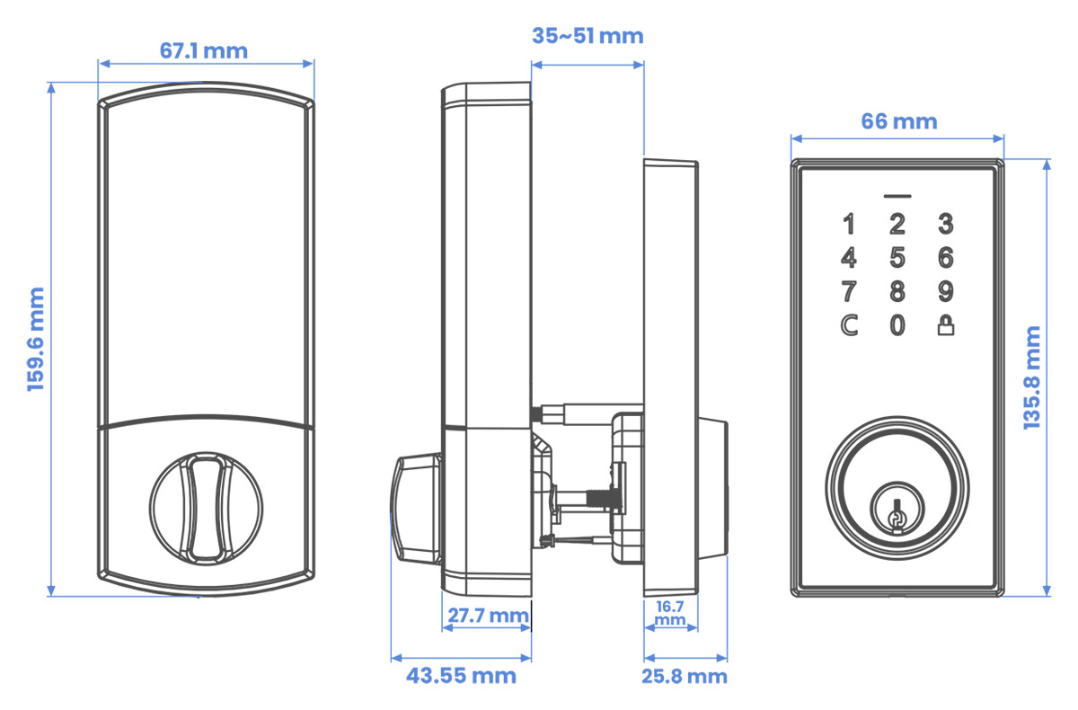 LK100 Dimensions