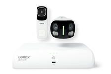 black 4K IP dome security camera