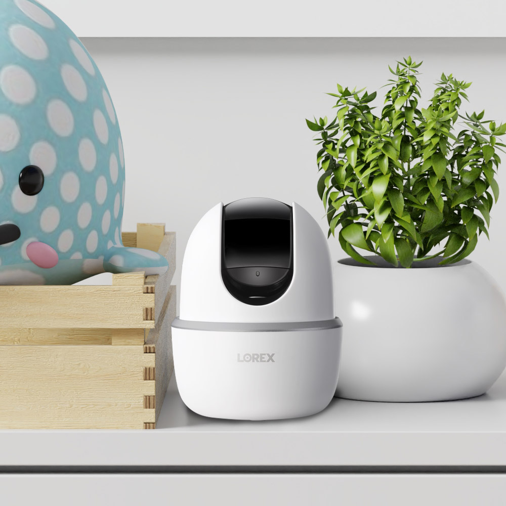 pan-tilt wifi indoor security camera in privacy mode